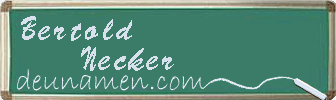 Bertold Necker Visitenkarte